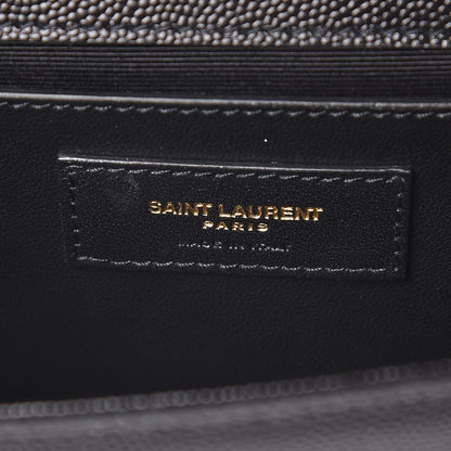 Saint Laurent Grain De Poudre Small Monogram Kate Satchel Black 6 of 8