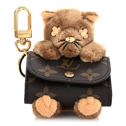 Louis Vuitton Monogram Cute Cat Pouch Earphones Case 1 of 6