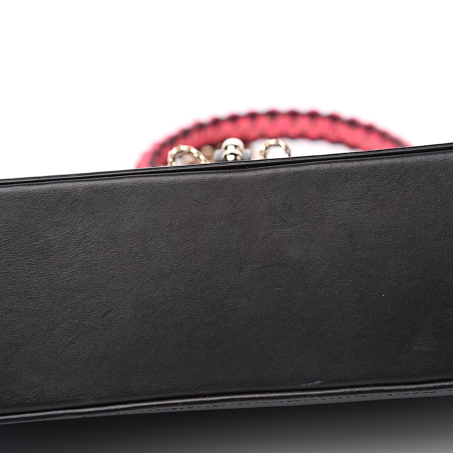 Christian Louboutin Calfskin Mesh Small Sweety Charity Shoulder Bag Cobalt Blue 12 of 12
