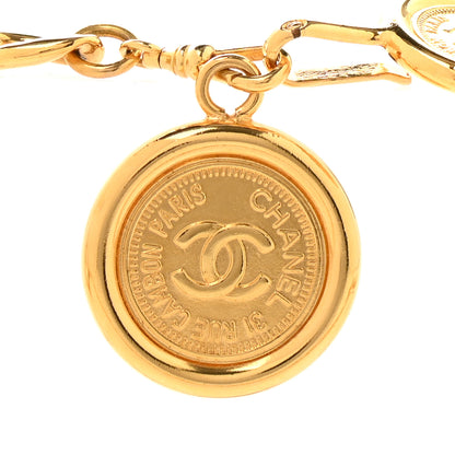 Chanel Metal Chain CC Medallion Belt Gold 3 of 5