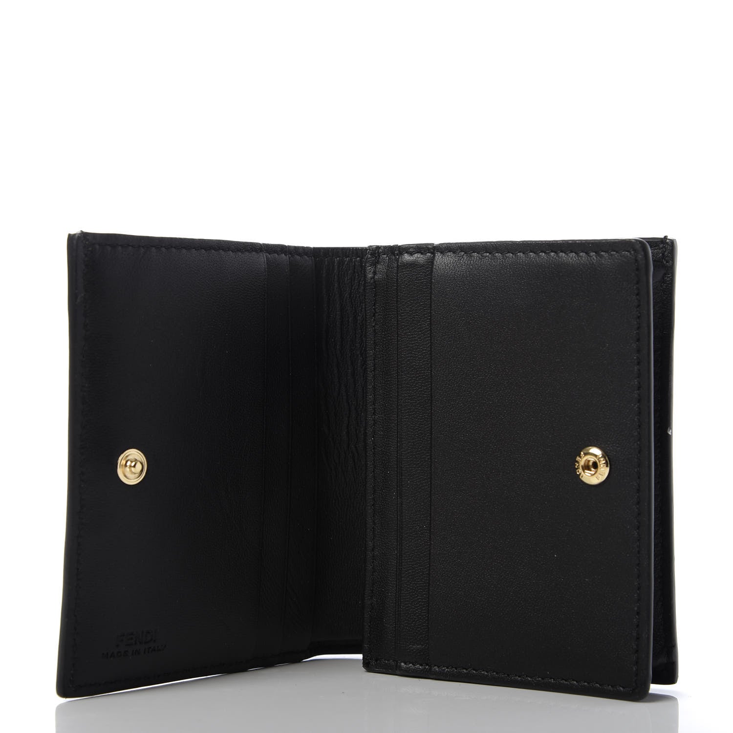 Fendi X JOSHUA VIDES Nappa FF Embossed Baguette Wallet White Black 5 of 7