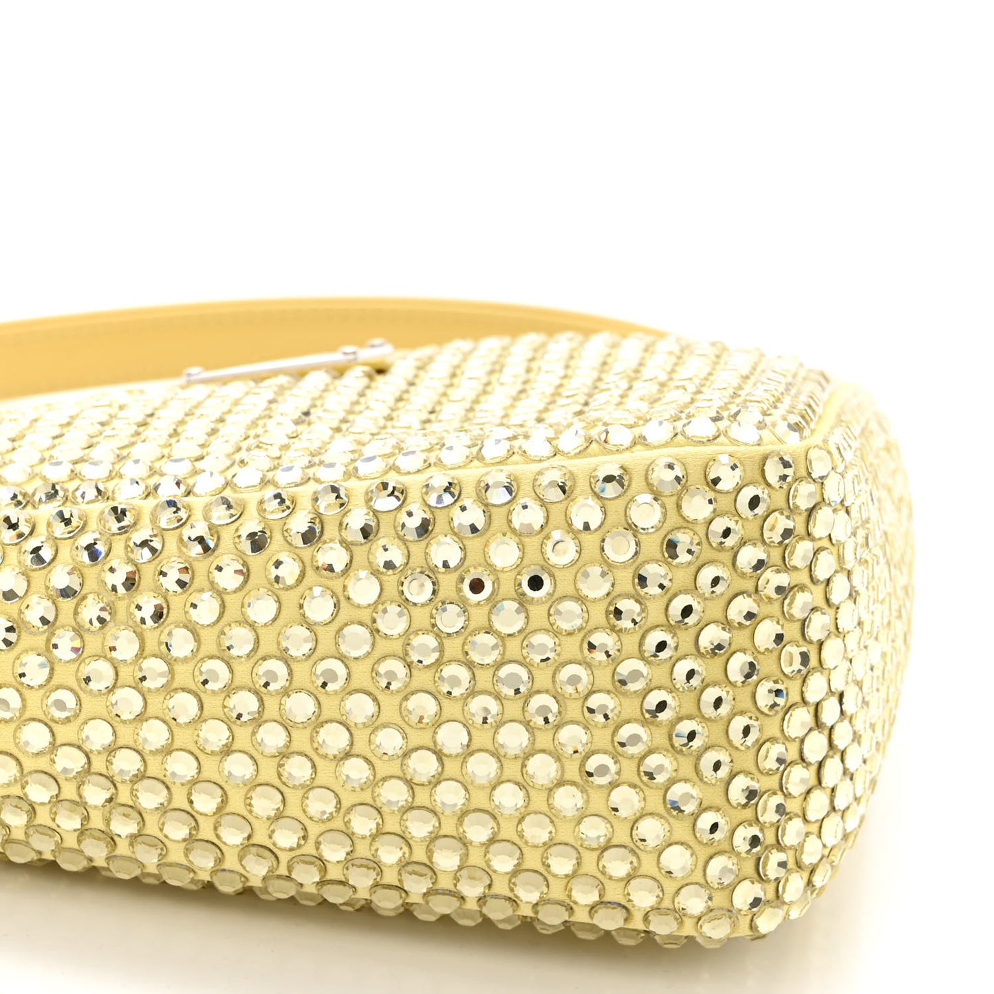 Satin Crystal Triangle Pouch Ananas