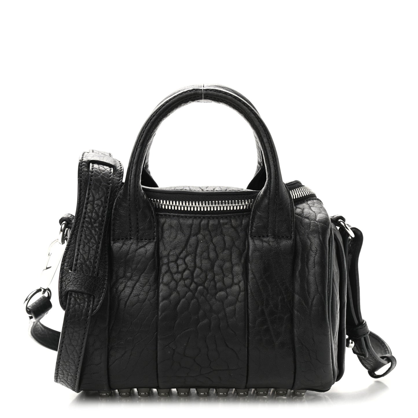 Pebbled Lambskin Mini Rockie Black Rhodium Hardware