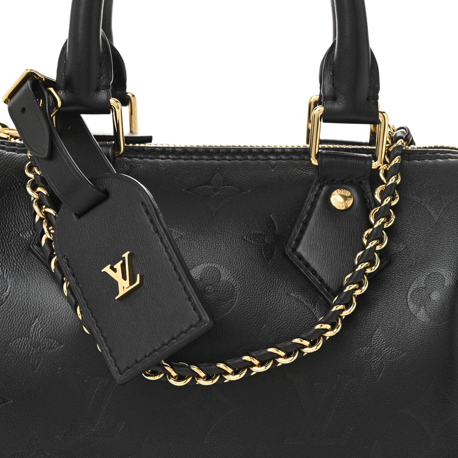 Louis Vuitton Monogram Ink Speedy BB Black 7 of 9