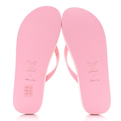 Louis Vuitton Rubber Arcade Flat Thong Sandals 41 Rose 7 of 10