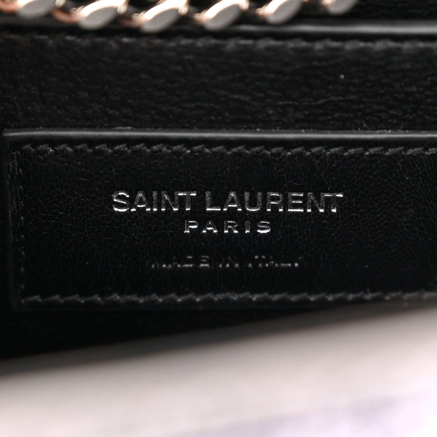 Saint Laurent Glitter Monogram Galactica Satchel Silver 6 of 10