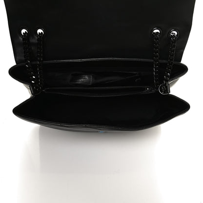 Saint Laurent Calfskin Y Quilted Monogram Large Loulou Chain Satchel Black 4 of 11