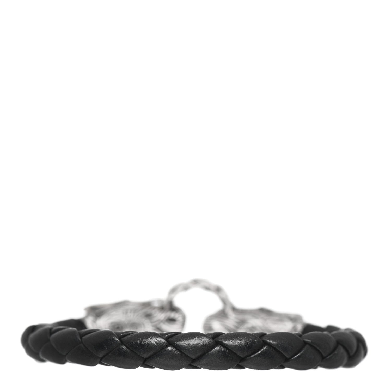 John Hardy Sterling Silver Leather Naga Dragon Legend Bracelet Black 4 of 5