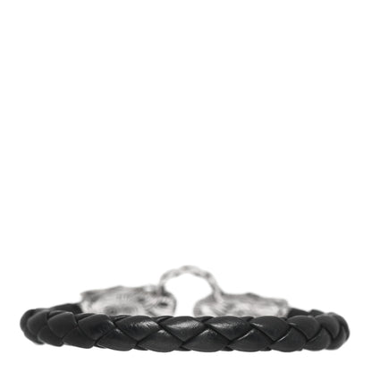 John Hardy Sterling Silver Leather Naga Dragon Legend Bracelet Black 4 of 5