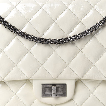 Chanel Distressed Patent Quilted 2.55 Reissue Flap 227 White 15 of 15