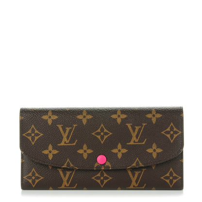 Louis Vuitton Monogram Emilie Wallet Hot Pink 1 of 8