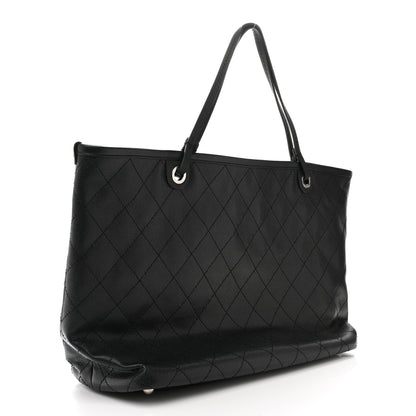 Chanel Grained Calfskin Large Shopping Fever Tote Black 4 of 14