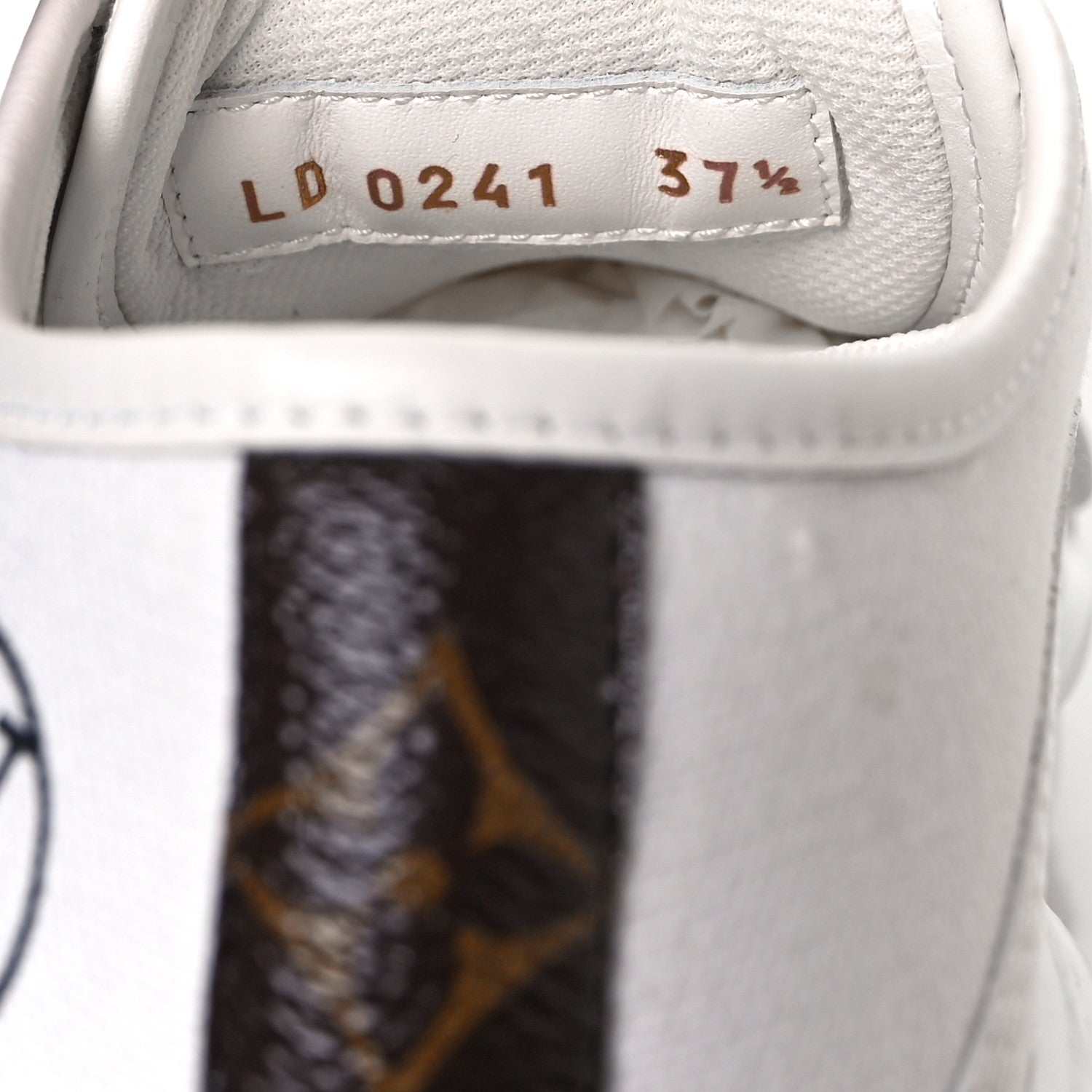 Louis Vuitton Canvas LV Squad Sneakers 37.5 White 10 of 11