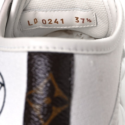 Louis Vuitton Canvas LV Squad Sneakers 37.5 White 10 of 11
