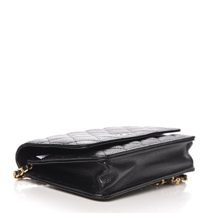 Chanel Caviar Quilted Wallet On Chain WOC Black 3 of 11