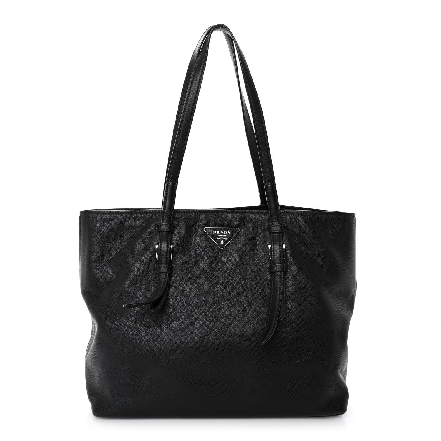 Prada Saffiano Soft Tote Black 1 of 13