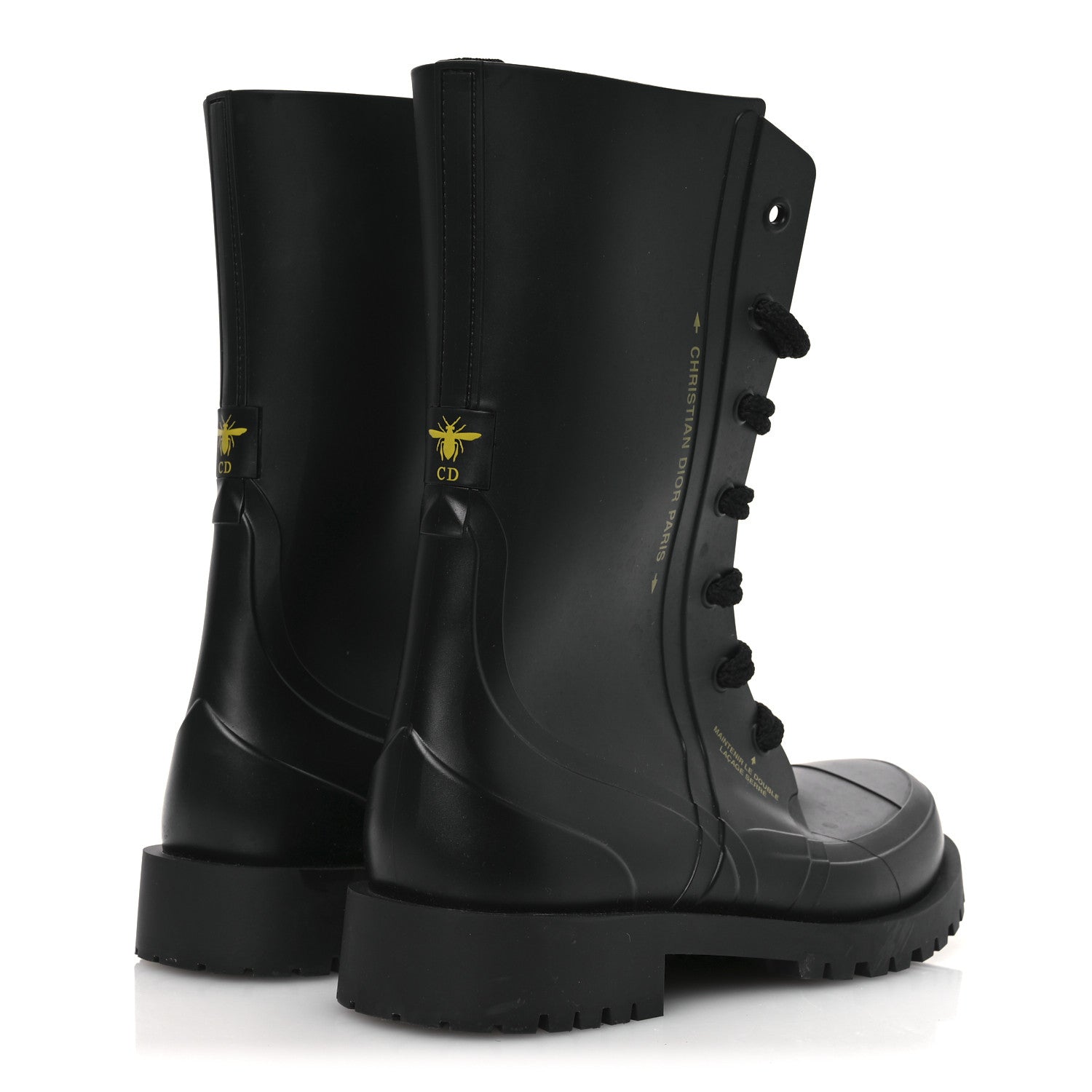 Christian Dior Rubber Diorcamp Low Boots 42 Black 5 of 12