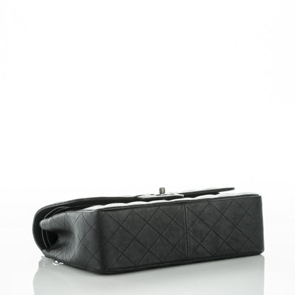 Chanel Crumpled Calfskin Quilted Jumbo Double Flap So Black 4 of 8