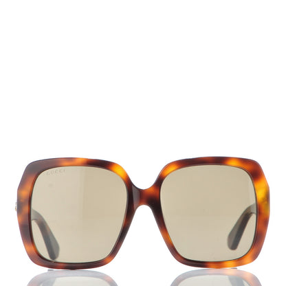 Gucci Acetate Square GG 0096SA Sunglasses Havana 2 of 9
