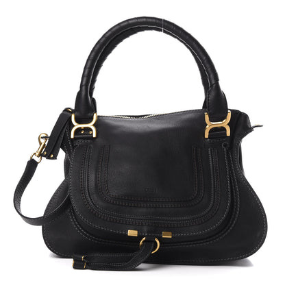 Chloe Calfskin Medium Marcie Satchel Black 1 of 11