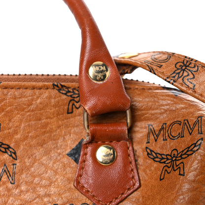 MCM Visetos Mini Boston Bag Cognac 22 of 28
