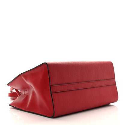 Prada Saffiano Soft Calfskin Tote Fuoco 3 of 7