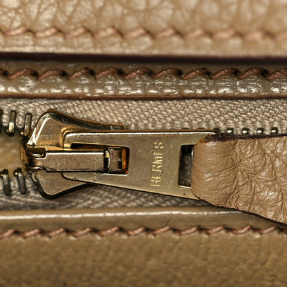Hermes Taurillon Clemence Birkin 35 Tabac Camel 19 of 40