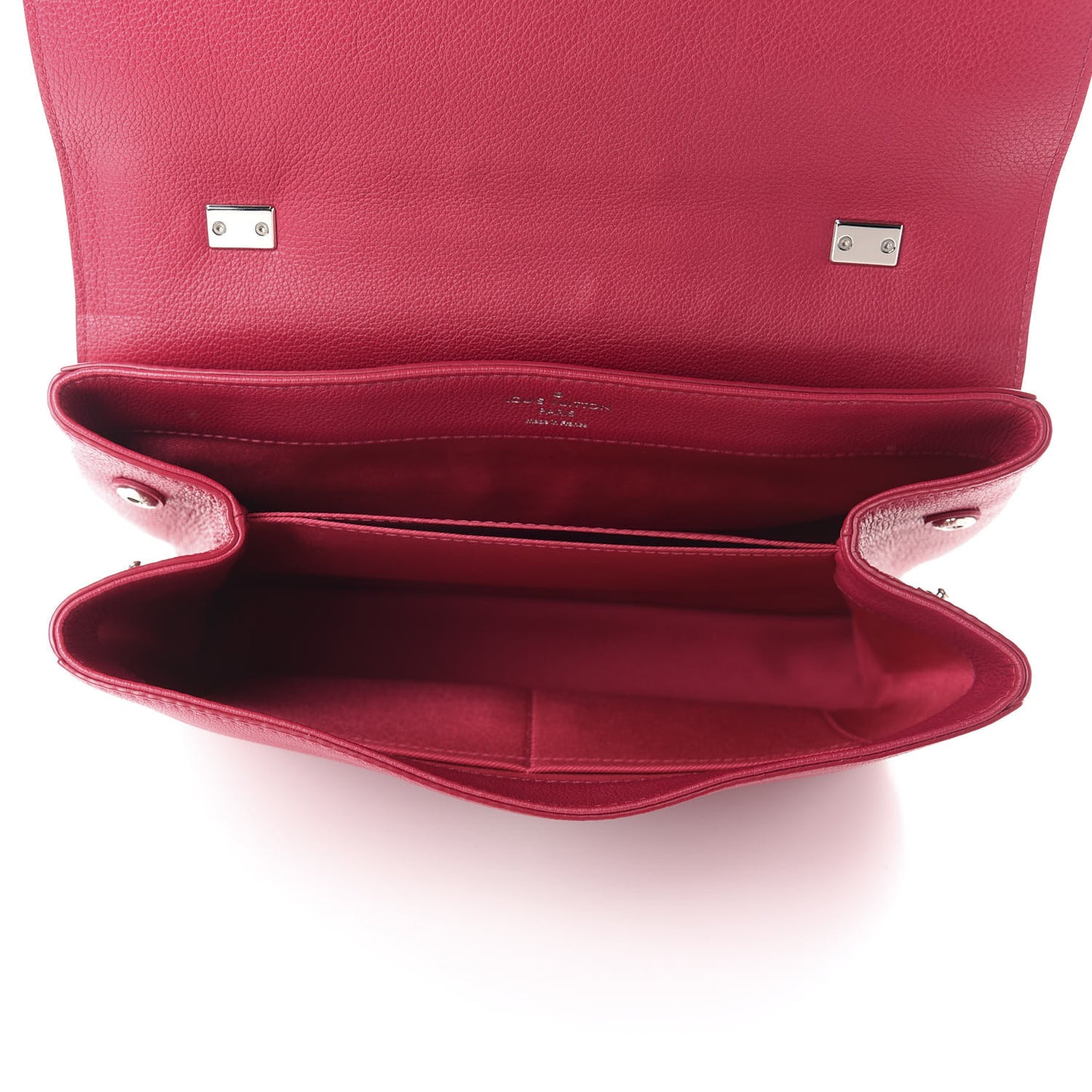 Soft Calfskin Lockme II Top Handle Dahlia
