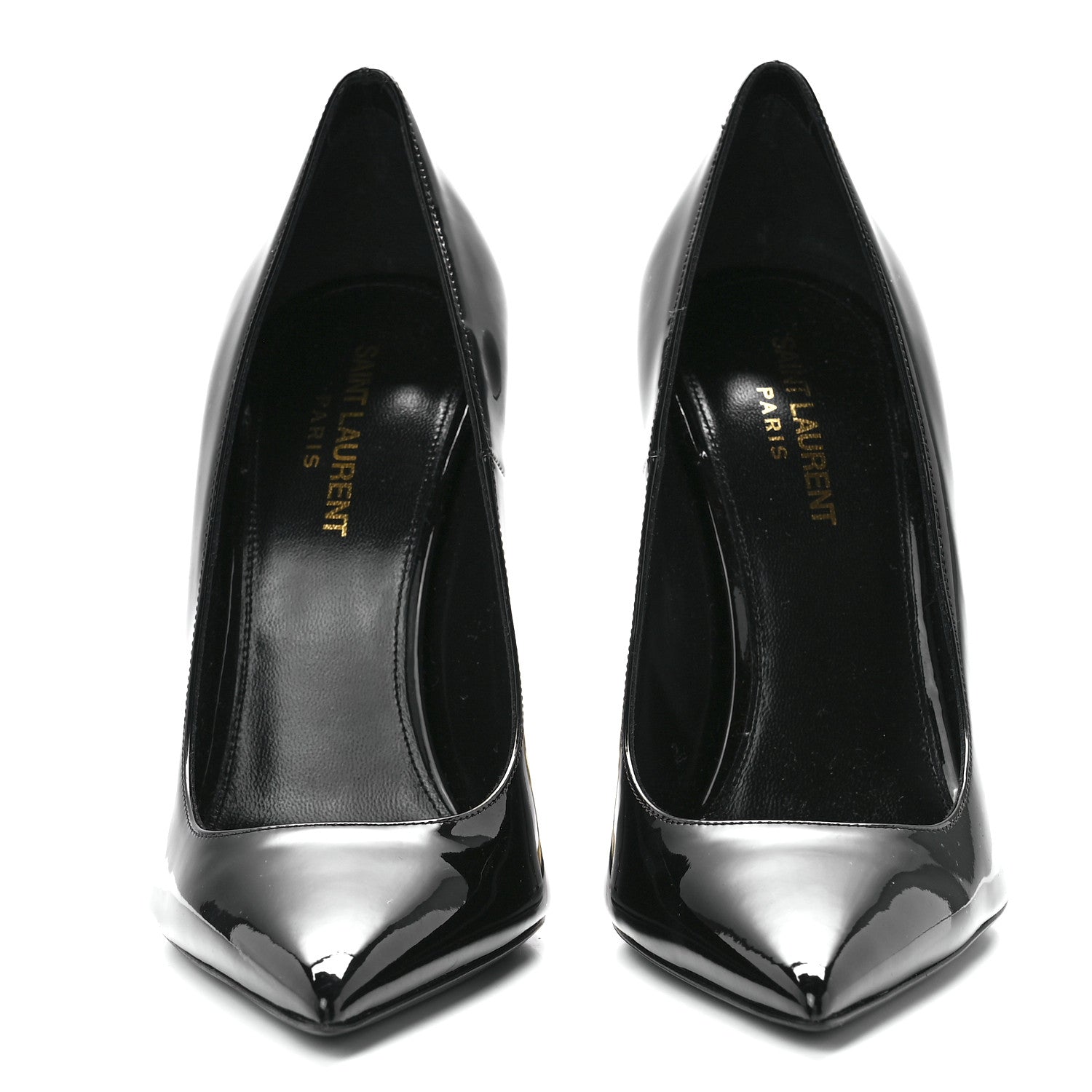 Saint Laurent Patent Opyum 110 Pumps 39 Black Gold 2 of 9