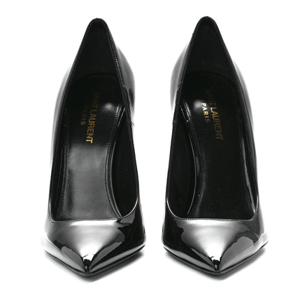 Saint Laurent Patent Opyum 110 Pumps 39 Black Gold 2 of 9