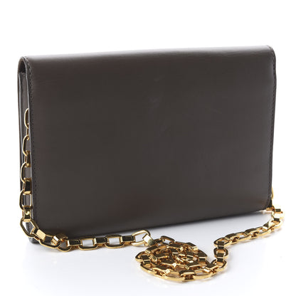 Louis Vuitton Calfskin Chain Louise GM Granit 2 of 10