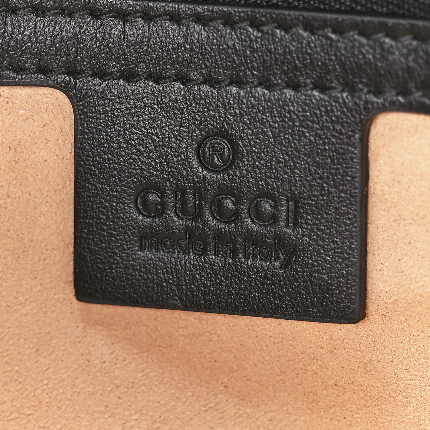 Gucci Calfskin Matelasse Small GG Marmont Shoulder Bag Black 6 of 12