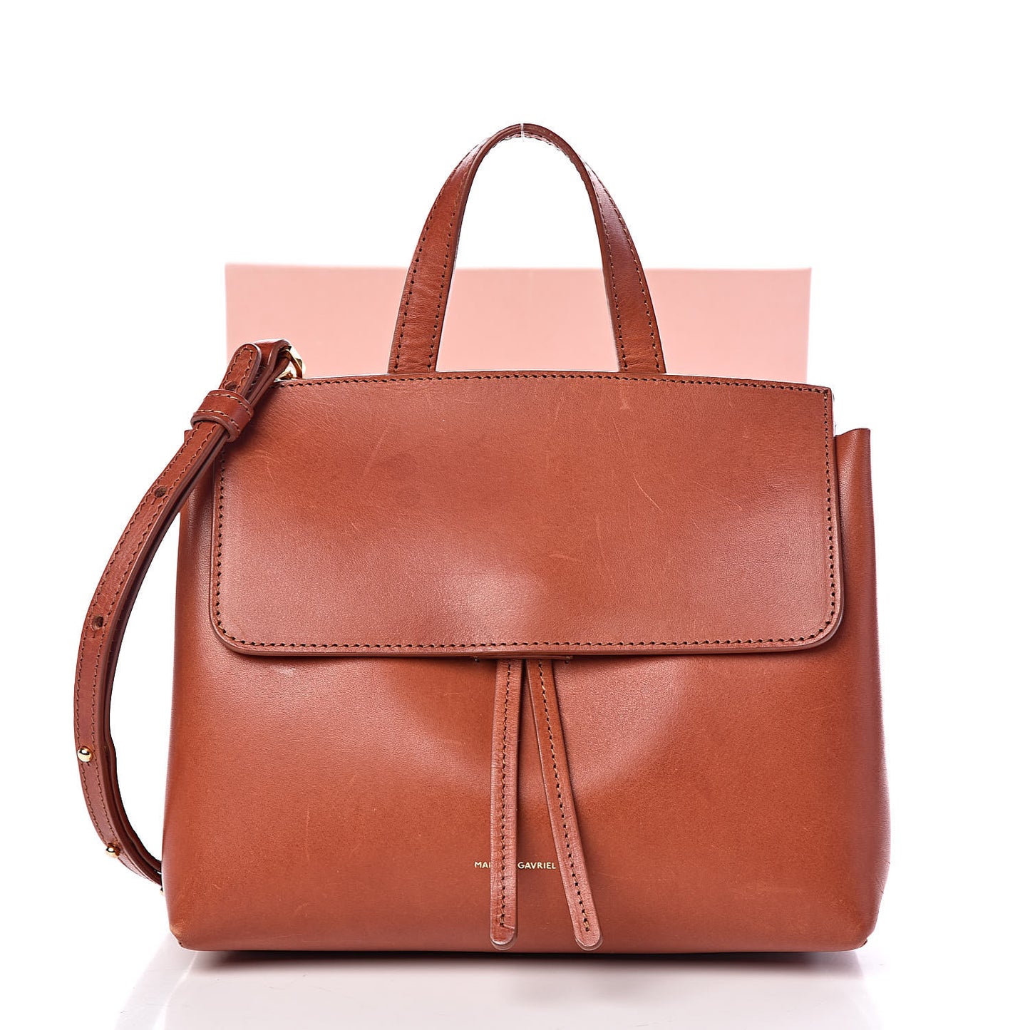 Calfskin Mini Lady Bag Ginger