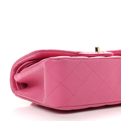 Chanel Caviar Quilted Small Double Flap Pink 9 of 10