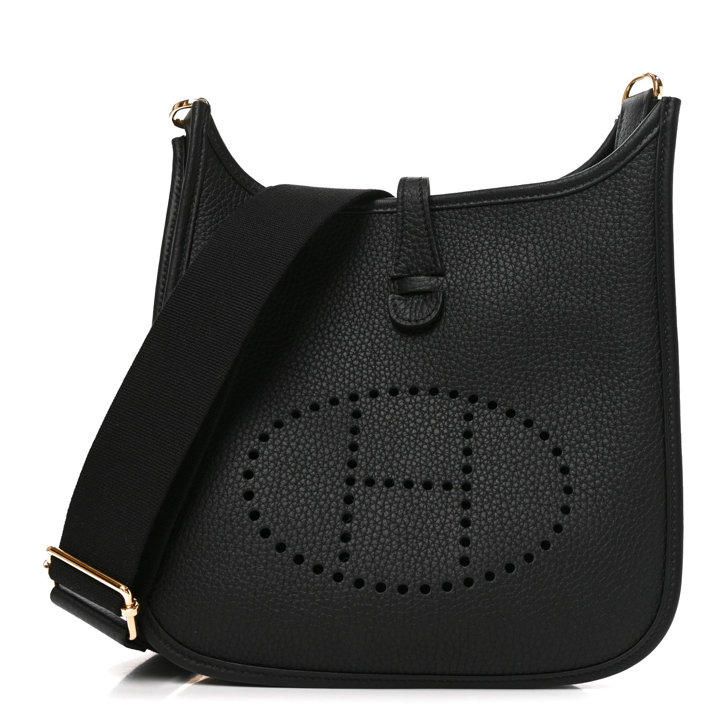 Hermes Taurillon Clemence Evelyne 23 Poche III Black 1 of 9