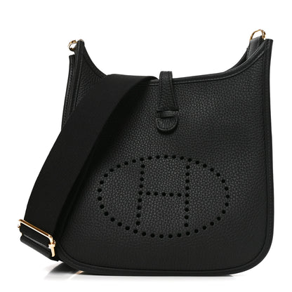 Hermes Taurillon Clemence Evelyne 23 Poche III Black 1 of 9
