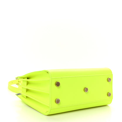 Saint Laurent Grained Calfskin Nano Sac De Jour Fluo Safety Yellow 4 of 10