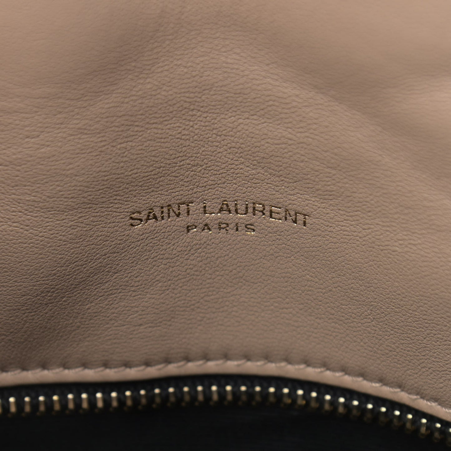 Lambskin Quilted Toy Loulou Puffer Monogram Chain Satchel Dark Beige