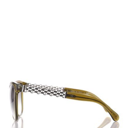 Chanel Cat Eye Chain Sunglasses 5326 Green 3 of 7