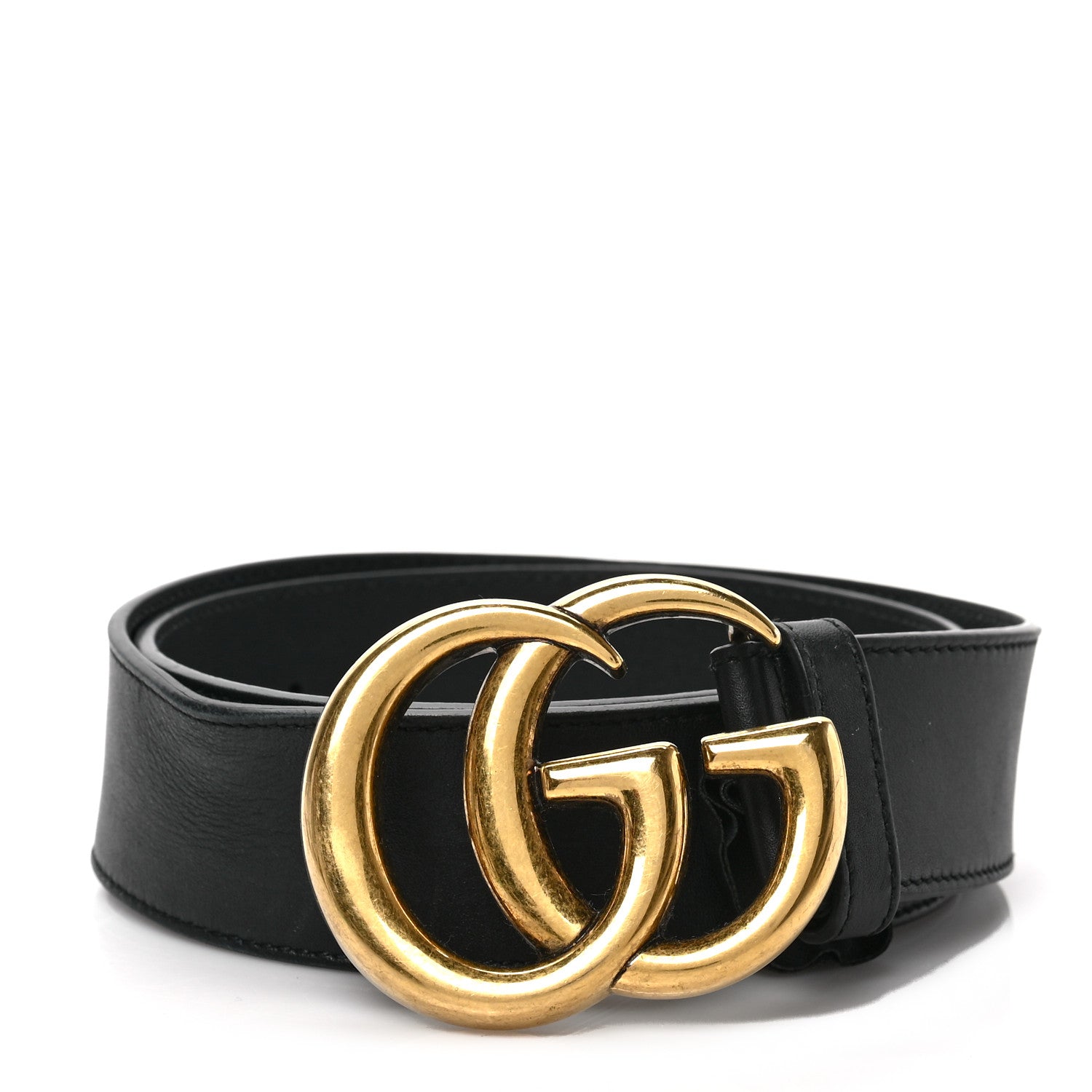 Gucci Calfskin Double G 40mm Belt 75 30 Black 1 of 4