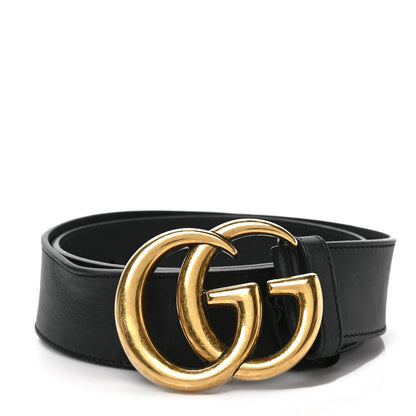 Gucci Calfskin Double G 40mm Belt 75 30 Black 1 of 4