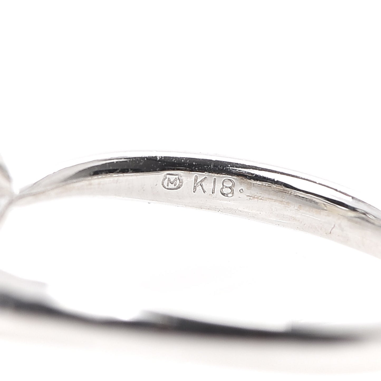 18K White Gold Diamond Akoya Pearl 6mm Flower Ring 51 5.75
