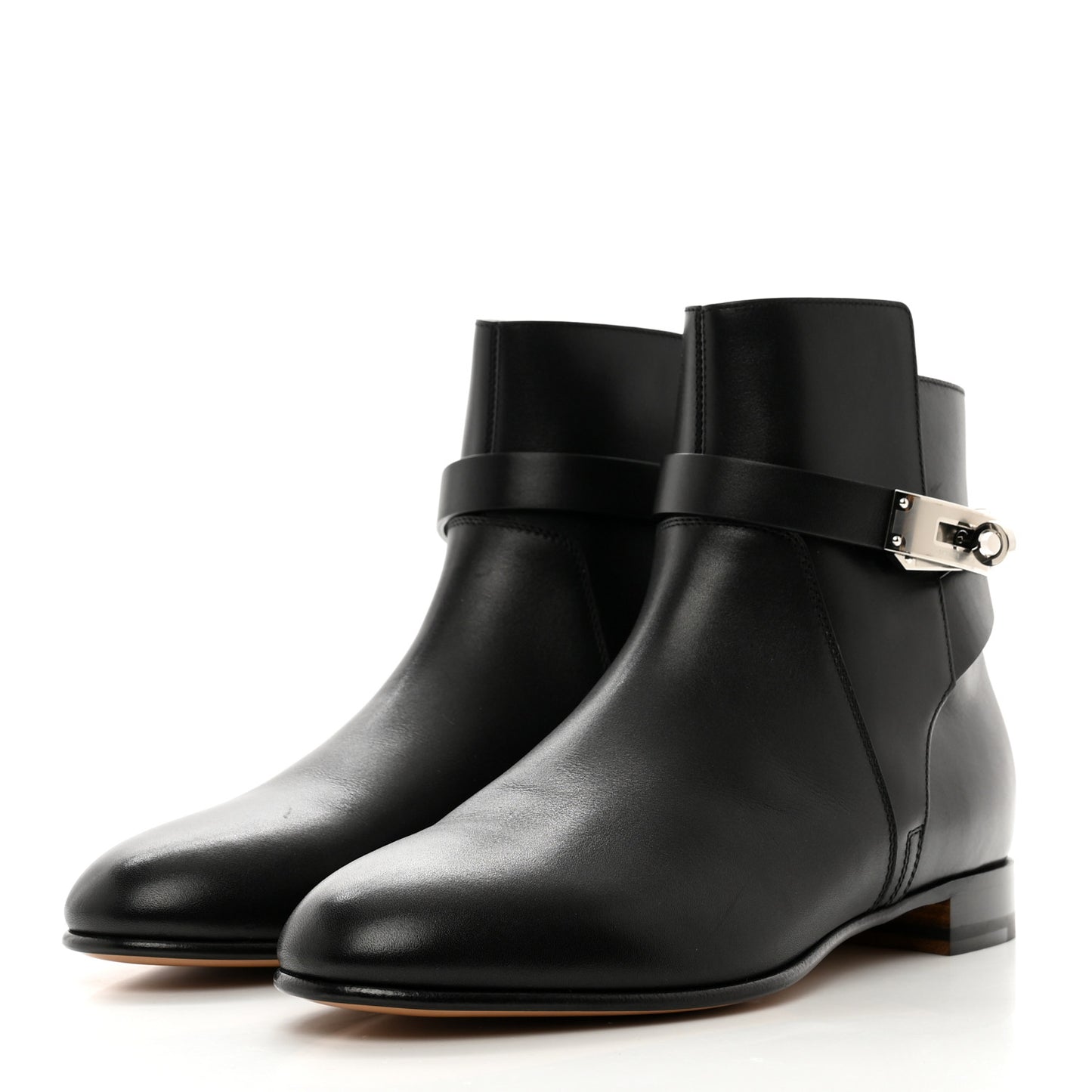Calfskin Neo Low Boots 38 Black