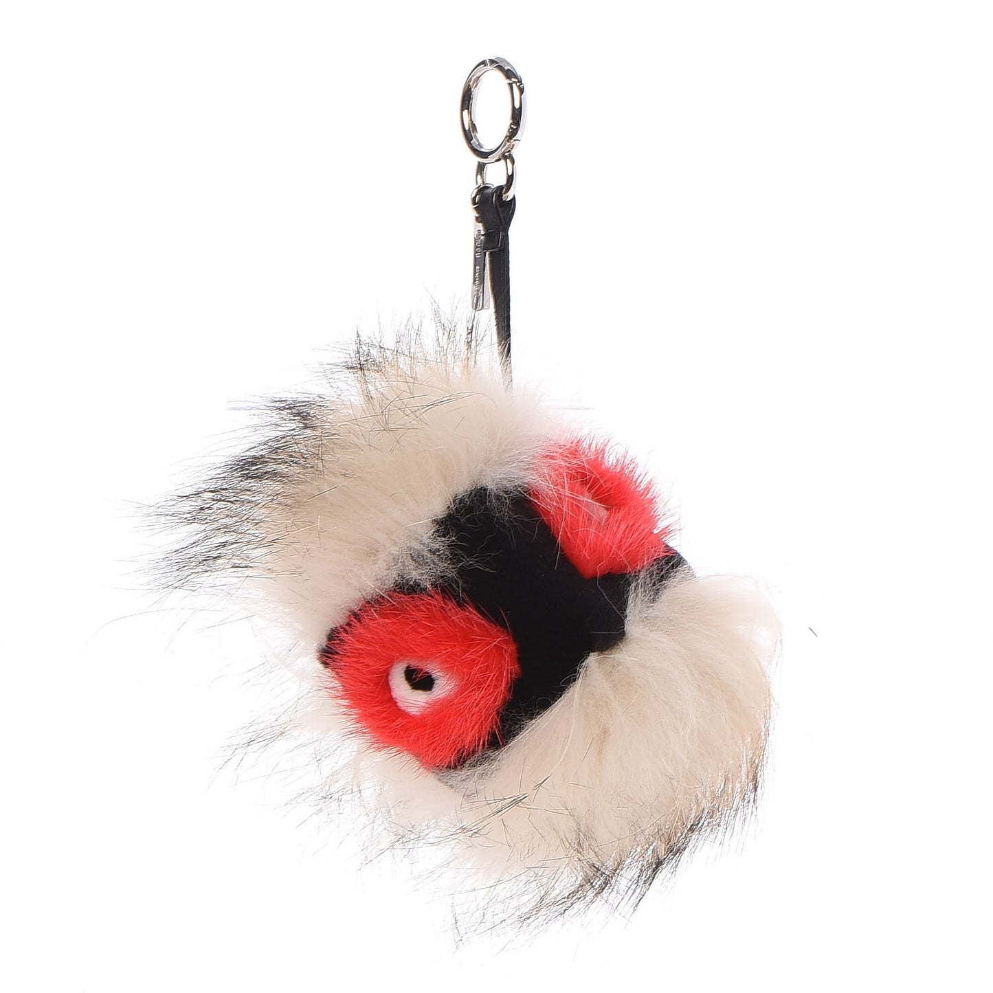 Mink Fox Rabbit Fur Vitello Flamingo Kurioso Monster Bag Bug Charm Beige Multicolor Black