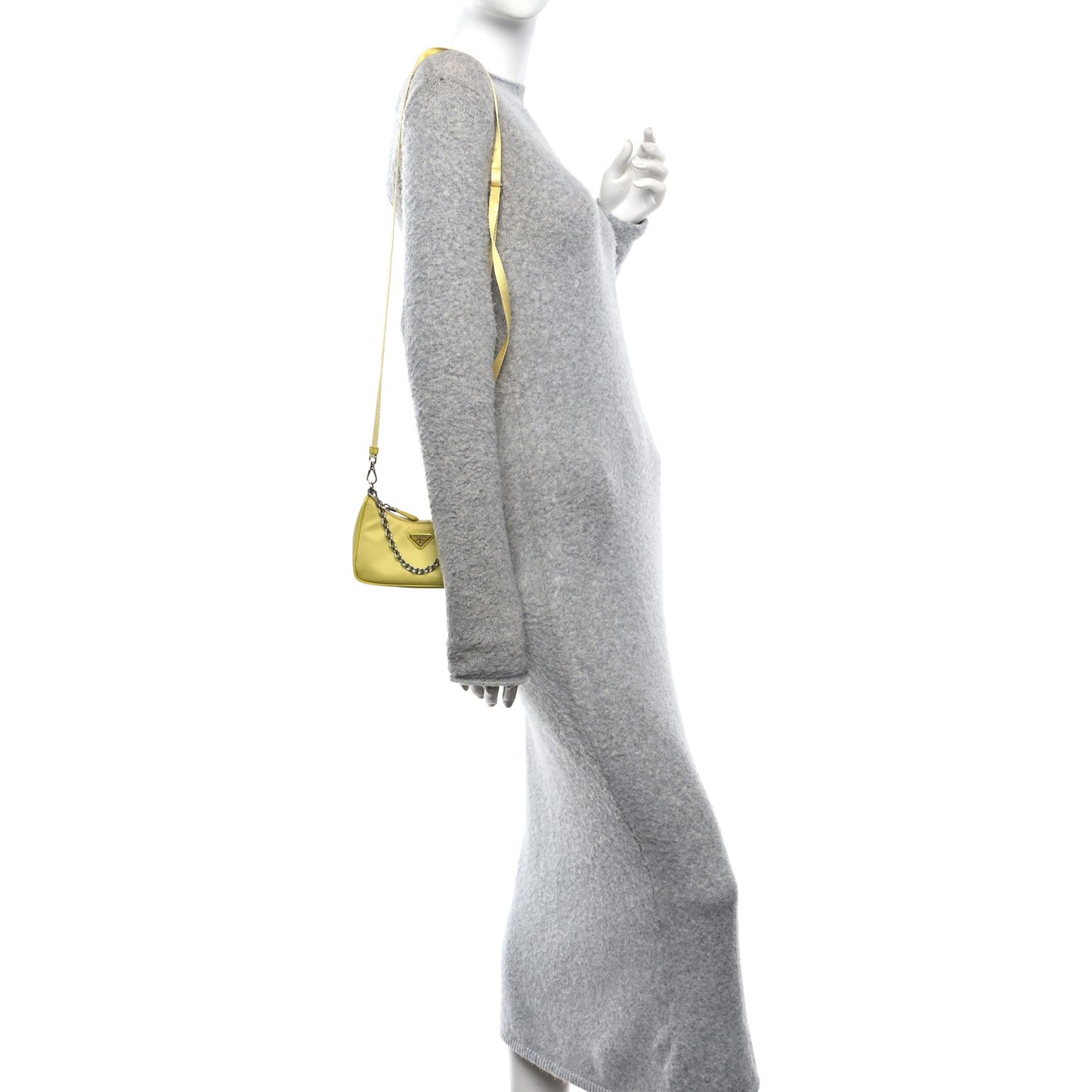 Tessuto Nylon Saffiano Mini Re-Edition 2000 Shoulder Bag Ananas