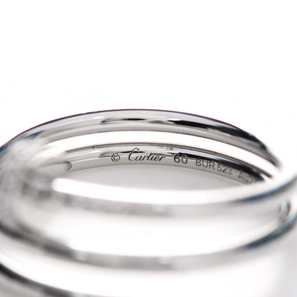 Cartier 18K White Gold Diamond Double Wrap Juste Un Clou Ring 60 9 5 of 8