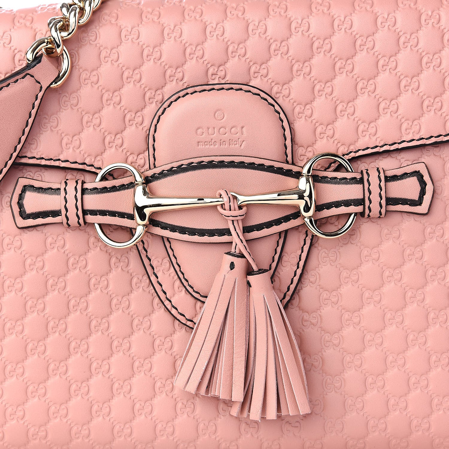 Gucci Microguccissima Medium Emily Chain Shoulder Bag Soft Pink 8 of 8