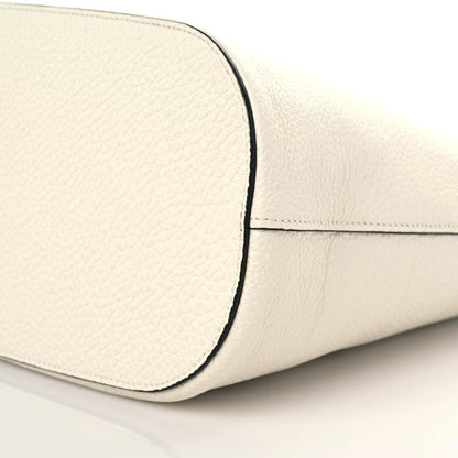 Prada Vitello Phenix Logo Hobo White 7 of 8