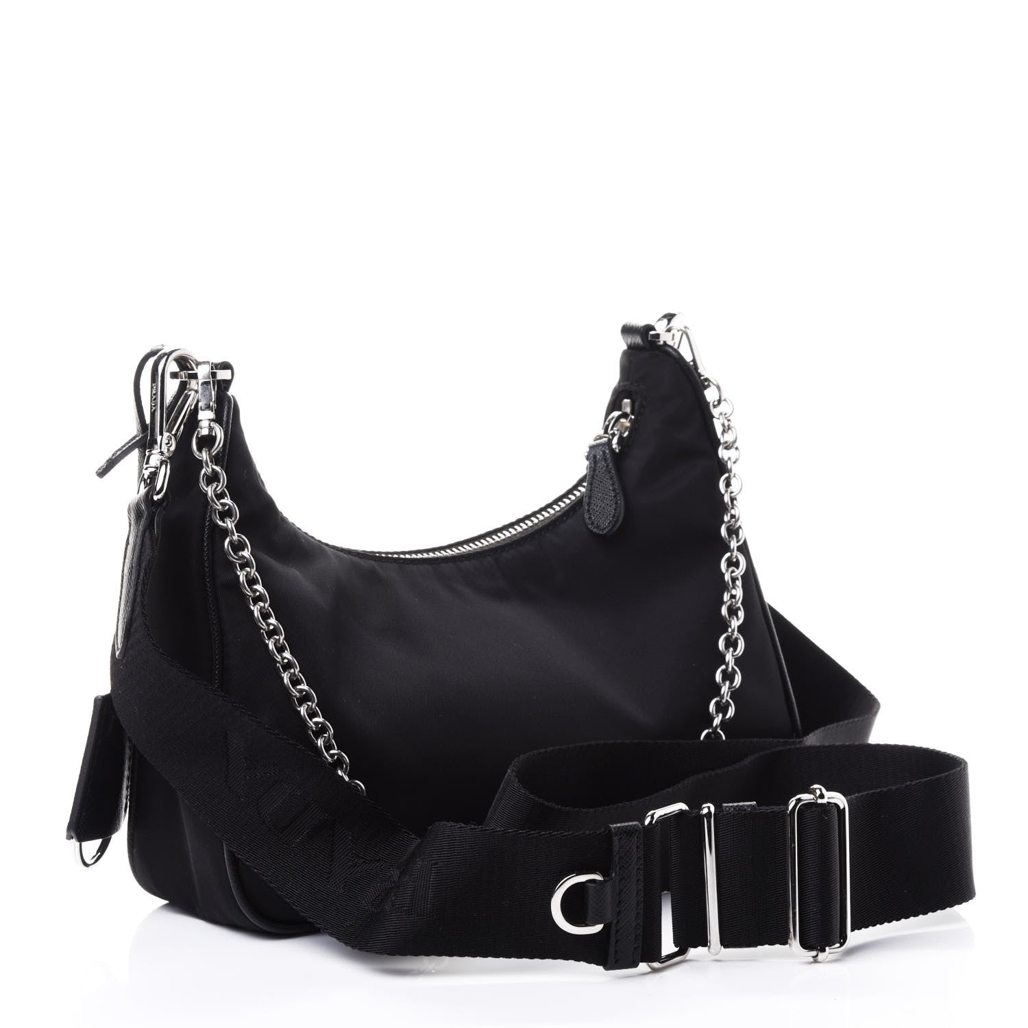 Prada Nylon Re-Edition 2005 Shoulder Bag Black 3 of 5