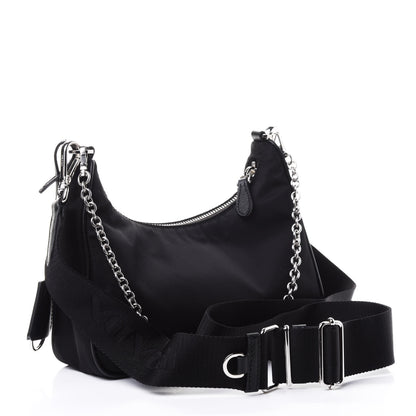 Prada Nylon Re-Edition 2005 Shoulder Bag Black 3 of 5